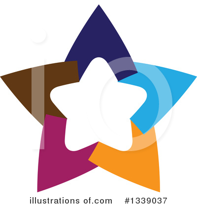 Royalty-Free (RF) Star Clipart Illustration by ColorMagic - Stock Sample #1339037