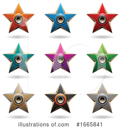 Royalty-Free (RF) Star Clipart Illustration by cidepix - Stock Sample #1665841