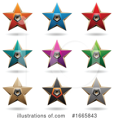 Royalty-Free (RF) Star Clipart Illustration by cidepix - Stock Sample #1665843