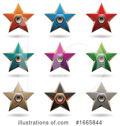 Royalty-Free (RF) Star Clipart Illustration by cidepix - Stock Sample #1665844