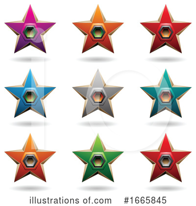 Royalty-Free (RF) Star Clipart Illustration by cidepix - Stock Sample #1665845