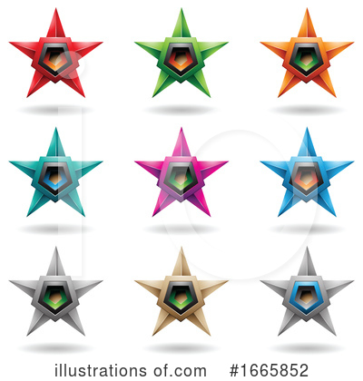 Royalty-Free (RF) Star Clipart Illustration by cidepix - Stock Sample #1665852