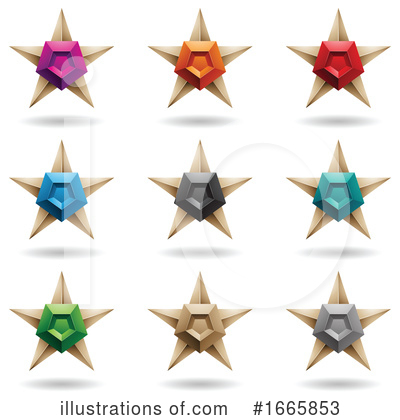 Royalty-Free (RF) Star Clipart Illustration by cidepix - Stock Sample #1665853