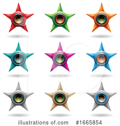 Royalty-Free (RF) Star Clipart Illustration by cidepix - Stock Sample #1665854