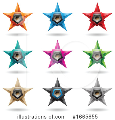 Royalty-Free (RF) Star Clipart Illustration by cidepix - Stock Sample #1665855