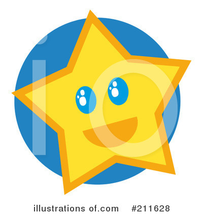 Royalty-Free (RF) Star Clipart Illustration by Hit Toon - Stock Sample #211628