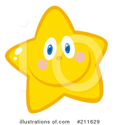 Royalty-Free (RF) Star Clipart Illustration by Hit Toon - Stock Sample #211629