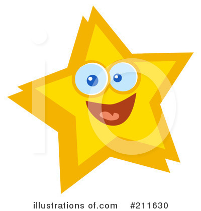 Royalty-Free (RF) Star Clipart Illustration by Hit Toon - Stock Sample #211630