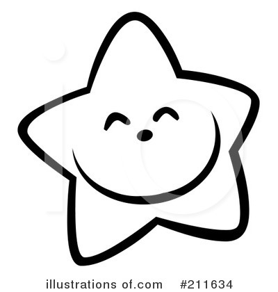 Royalty-Free (RF) Star Clipart Illustration by Hit Toon - Stock Sample #211634