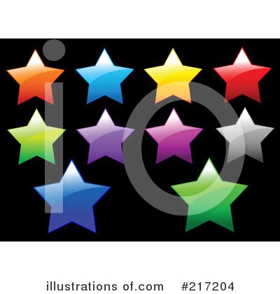 Royalty-Free (RF) Star Clipart Illustration by Pushkin - Stock Sample #217204