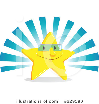 Royalty-Free (RF) Star Clipart Illustration by Qiun - Stock Sample #229590