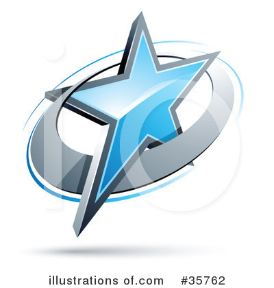 Royalty-Free (RF) Star Clipart Illustration by beboy - Stock Sample #35762
