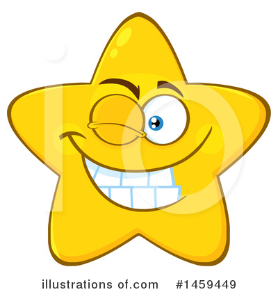 Royalty-Free (RF) Star Mascot Clipart Illustration by Hit Toon - Stock Sample #1459449