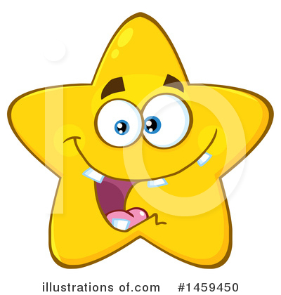 Royalty-Free (RF) Star Mascot Clipart Illustration by Hit Toon - Stock Sample #1459450
