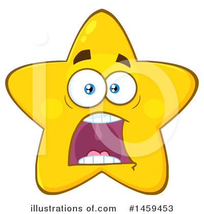 Royalty-Free (RF) Star Mascot Clipart Illustration by Hit Toon - Stock Sample #1459453