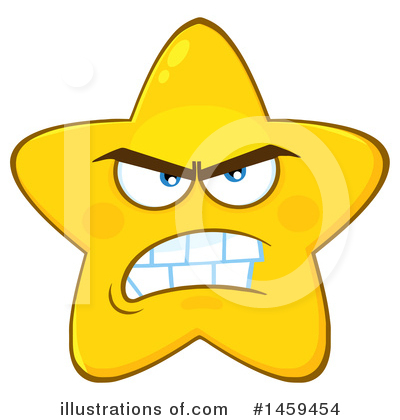 Royalty-Free (RF) Star Mascot Clipart Illustration by Hit Toon - Stock Sample #1459454