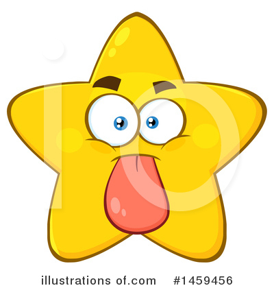 Royalty-Free (RF) Star Mascot Clipart Illustration by Hit Toon - Stock Sample #1459456