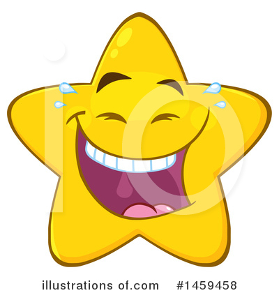 Royalty-Free (RF) Star Mascot Clipart Illustration by Hit Toon - Stock Sample #1459458
