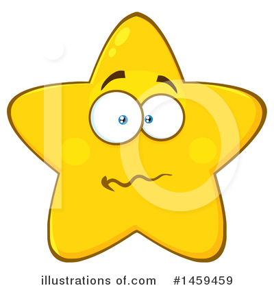 Royalty-Free (RF) Star Mascot Clipart Illustration by Hit Toon - Stock Sample #1459459