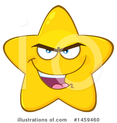 Royalty-Free (RF) Star Mascot Clipart Illustration by Hit Toon - Stock Sample #1459460