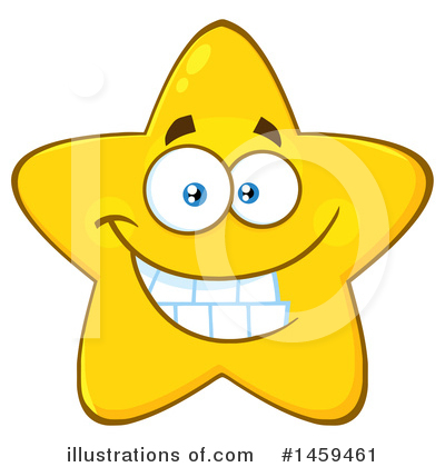 Royalty-Free (RF) Star Mascot Clipart Illustration by Hit Toon - Stock Sample #1459461