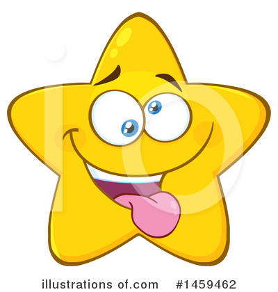 Royalty-Free (RF) Star Mascot Clipart Illustration by Hit Toon - Stock Sample #1459462