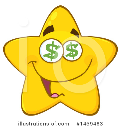 Royalty-Free (RF) Star Mascot Clipart Illustration by Hit Toon - Stock Sample #1459463