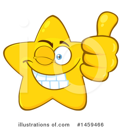 Royalty-Free (RF) Star Mascot Clipart Illustration by Hit Toon - Stock Sample #1459466