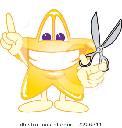 Royalty-Free (RF) Star Mascot Clipart Illustration by Mascot Junction - Stock Sample #226311