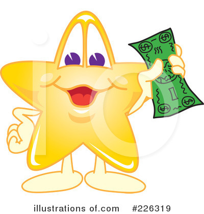 Royalty-Free (RF) Star Mascot Clipart Illustration by Mascot Junction - Stock Sample #226319