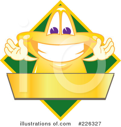 Royalty-Free (RF) Star Mascot Clipart Illustration by Mascot Junction - Stock Sample #226327