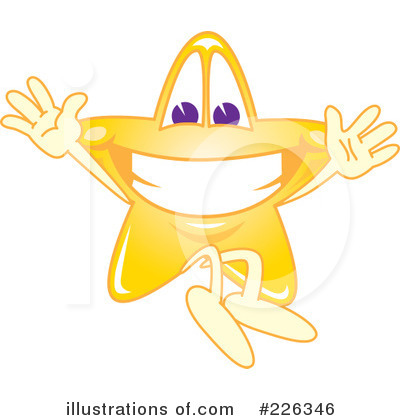 Royalty-Free (RF) Star Mascot Clipart Illustration by Mascot Junction - Stock Sample #226346