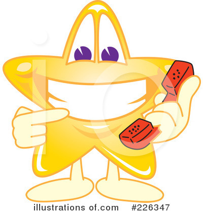 Royalty-Free (RF) Star Mascot Clipart Illustration by Mascot Junction - Stock Sample #226347
