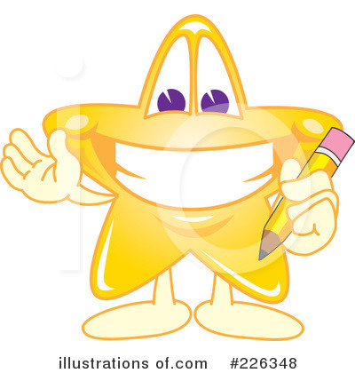 Royalty-Free (RF) Star Mascot Clipart Illustration by Mascot Junction - Stock Sample #226348