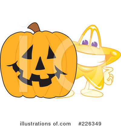 Royalty-Free (RF) Star Mascot Clipart Illustration by Mascot Junction - Stock Sample #226349
