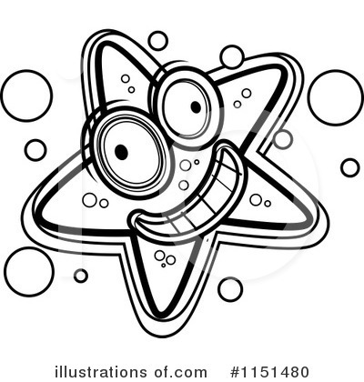 Royalty-Free (RF) Starfish Clipart Illustration by Cory Thoman - Stock Sample #1151480