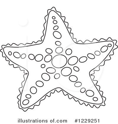 Royalty-Free (RF) Starfish Clipart Illustration by Alex Bannykh - Stock Sample #1229251