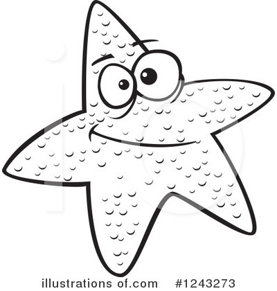 Royalty-Free (RF) Starfish Clipart Illustration by toonaday - Stock Sample #1243273