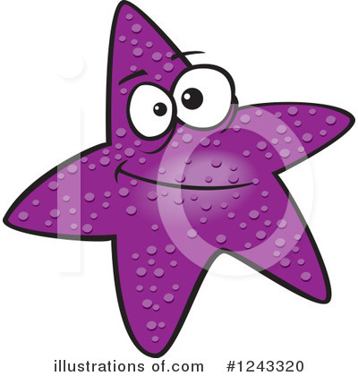Royalty-Free (RF) Starfish Clipart Illustration by toonaday - Stock Sample #1243320