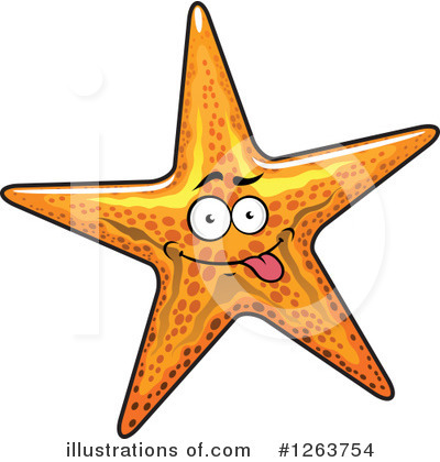 Royalty-Free (RF) Starfish Clipart Illustration by Vector Tradition SM - Stock Sample #1263754