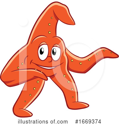 Royalty-Free (RF) Starfish Clipart Illustration by cidepix - Stock Sample #1669374