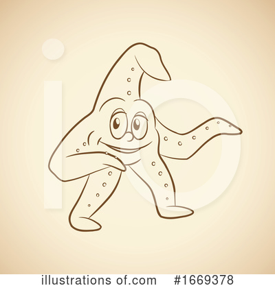 Royalty-Free (RF) Starfish Clipart Illustration by cidepix - Stock Sample #1669378