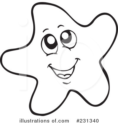 Royalty-Free (RF) Starfish Clipart Illustration by visekart - Stock Sample #231340