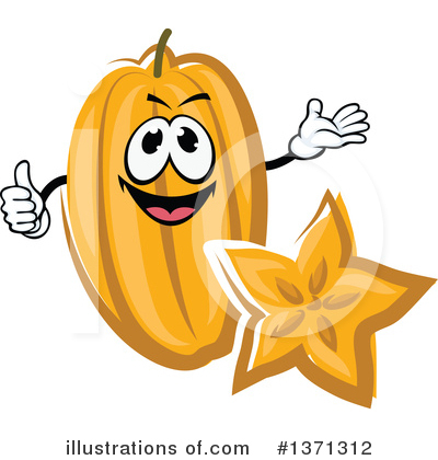 Royalty-Free (RF) Starfruit Clipart Illustration by Vector Tradition SM - Stock Sample #1371312