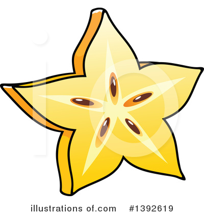 Royalty-Free (RF) Starfruit Clipart Illustration by Vector Tradition SM - Stock Sample #1392619