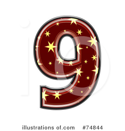 Royalty-Free (RF) Starry Symbol Clipart Illustration by chrisroll - Stock Sample #74844