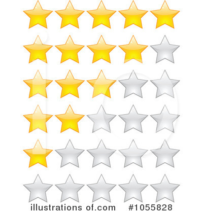 Star Rating Clipart #1055828 by Andrei Marincas