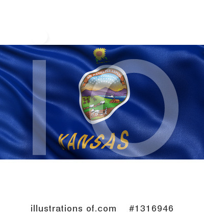 Royalty-Free (RF) State Flag Clipart Illustration by stockillustrations - Stock Sample #1316946