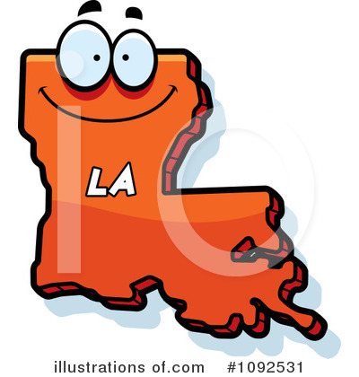 Louisiana Clipart #1092531 by Cory Thoman