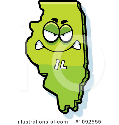 Royalty-Free (RF) States Clipart Illustration by Cory Thoman - Stock Sample #1092555